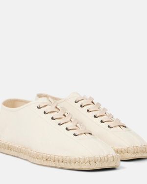 Lemaire Linoleum Canvas Lace-Up Espadrilles - Natural