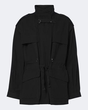 Isabel Marant Jacke Adelys Aus Gabardine - Schwarz