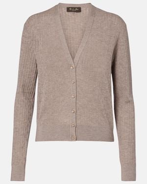 Loro Piana Cardigan Aus Kaschmir Und Seide - Braun