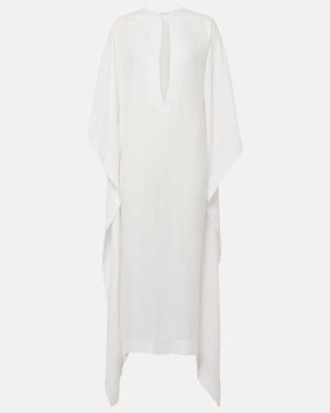 Alaïa Oversized Crepe Kaftan - White