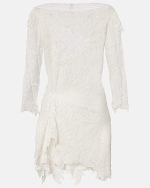 Isabel Marant Rubiana Lace Cotton-Blend Minidress - White
