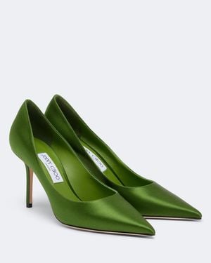 Jimmy Choo Love Satin Court Shoes - Green