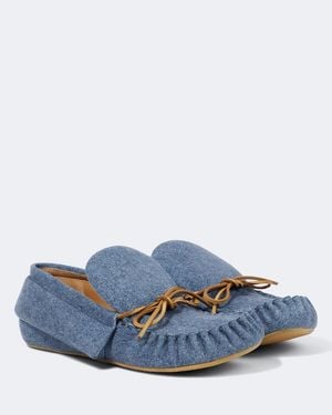 JW Anderson Denim Moccasins - Blue