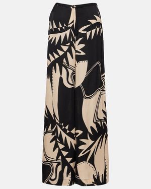 Poupette Pantalones Anchos Clea - Negro