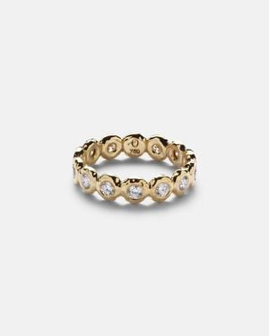 Octavia Elizabeth Nesting Gem 18Kt Eternity Ring With Diamonds - Metallic
