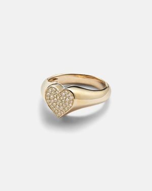 Sydney Evan Ring Aus 14Kt Gelbgold Mit Diamanten - Weiß