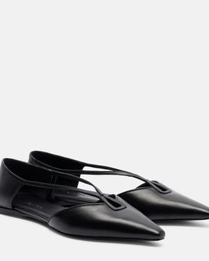 Max Mara Ballerinas Amatassa Aus Leder - Schwarz