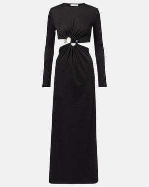 Christopher Esber Buckle Embellished Maxi Dress - Black