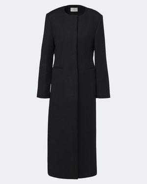 Loulou de Saison Arita Wool Twill Coat - Black