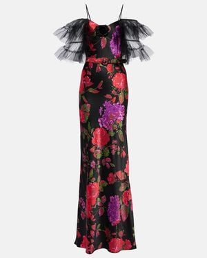 Rodarte Tiered Silk Tulle Gown