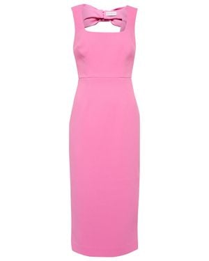 Rebecca Vallance Ally Cutout Crêpe Midi Dress - Pink