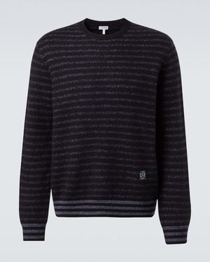 Loewe Pullover Anagram Aus Wolle - Blau