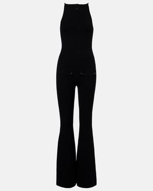 Courreges Logo Jumpsuit - Black