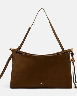 Alaïa Le Click Medium Leather Shoulder Bag - Brown