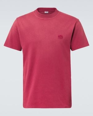 Loewe Anagram Cotton Jersey T-Shirt - Pink