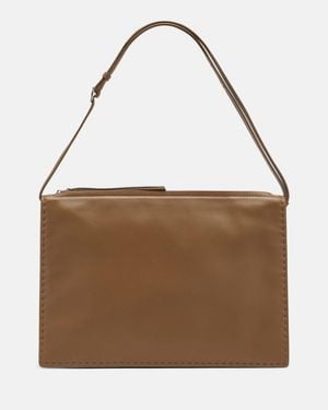 Phoebe Philo Glove Pochette Leather Shoulder Bag - Brown