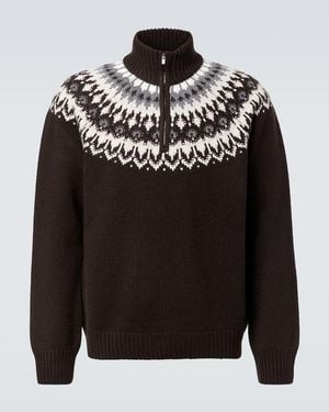 arch4 Mr Saint Gervais Fair Isle Cashmere Jumper - Black