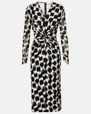 Robe Diane Von Furstenberg MARTINA En Soie Imprimé Animal - Taille US 2 - Occasion Très Bon état