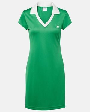 Courreges Jersey Polo Dress - Green
