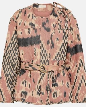 Ulla Johnson Bedruckte Jacke Savi - Braun