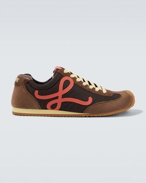 Loewe Sneakers Ballet Runner 2.0 Mit Veloursleder - Braun
