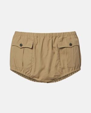 Prada Cotton Poplin Shorts - Natural