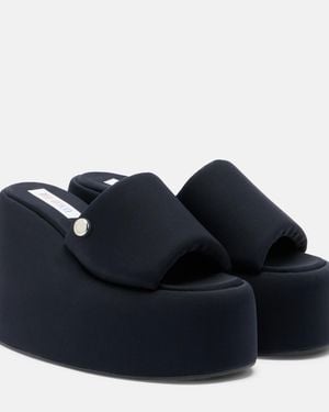 The Attico Mochi Platform Slides - Blue