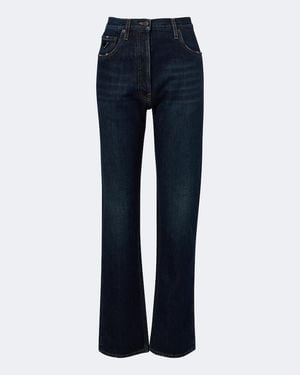 Prada Jeans Regular A Vita Media - Blu
