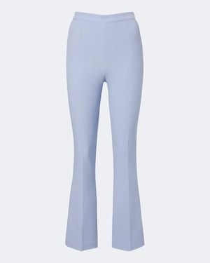 Safiyaa Mari Crepe Flared Pants - Blue