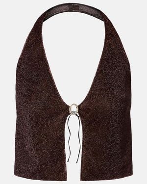 Oséree Lumiere Crop Top - Purple