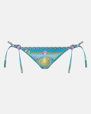 Versace Bedrucktes Bikini-Hoeschen - Blau