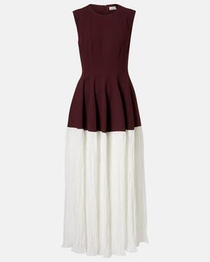 Jonathan Simkhai Raleigh Crepe And Satin Midi Dress - Red