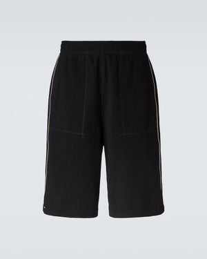 Wales Bonner Prince Cotton-Blend Terry Shorts - Black