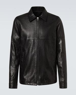 Rick Owens Brad Leather Jacket - Black