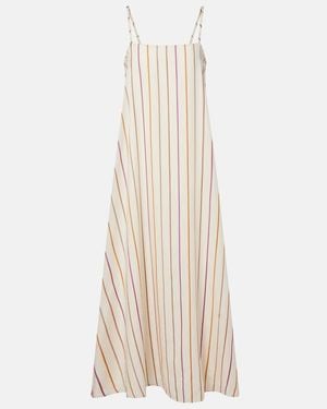 Asceno Melfi Striped Maxi Dress - Natural