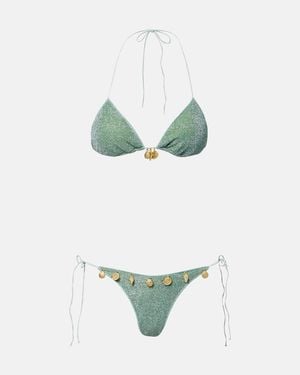 Oséree Bikini Lumiere Adornado - Verde