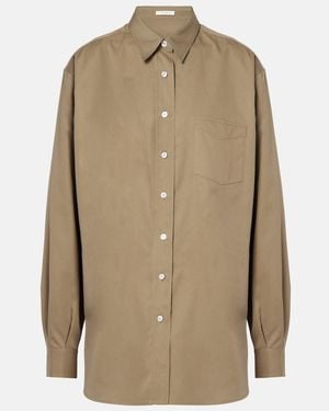 The Row Sveva Silk Shirt - Natural