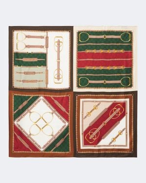 Gucci Silk Twill Scarf - Green
