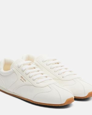 Prada Zapatillas De Piel - Blanco