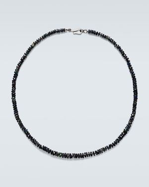 Ileana Makri Collar De Oro Blanco De 9 Ct Con Opalos - Metálico
