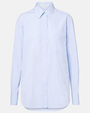 The Row Gavina Cotton Chambray Shirt - Blue