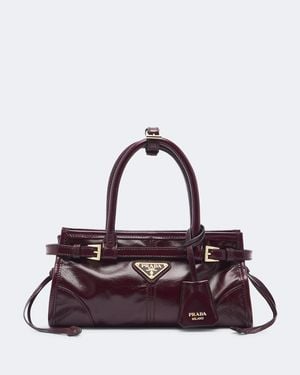Prada Henkeltasche Bonnie Mini Aus Leder - Lila