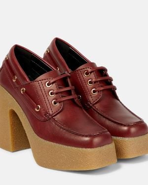 Stella McCartney Skyla Loafer Court Shoes - Red