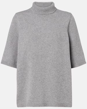 Alaïa Cashmere And Wool-Blend Jumper - Grey