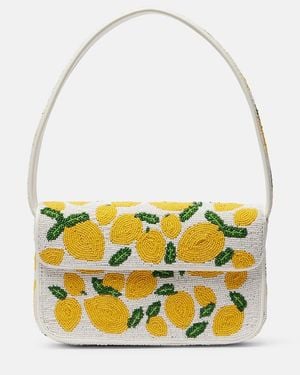 STAUD Sac Tommy A Perles - Jaune