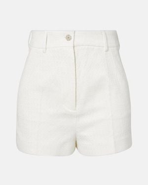 Dolce & Gabbana Cotton And Linen-Blend Shorts - White
