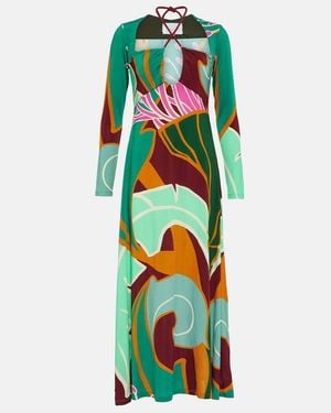 Johanna Ortiz Printed Maxi Dress - Multicolour