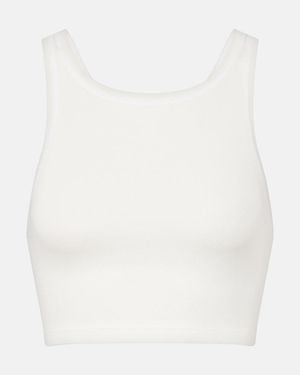 Calvin Klein Pamela Cotton-Blend Tank Top - White