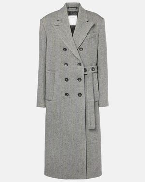 Sportmax Billy Wool-Blend Coat - Grey