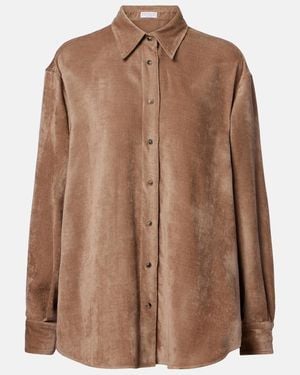 Brunello Cucinelli Corduroy Shirt - Brown